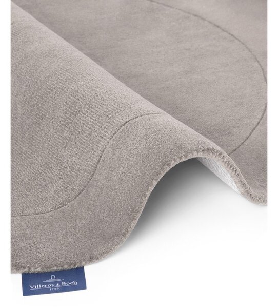 Šedý ručně tkaný kulatý koberec s příměsí vlny ø 160 cm Kari Organic – Villeroy&Boch