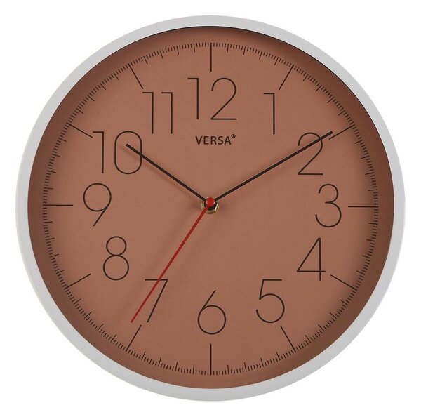 Nástěnné hodiny Versa Terakota Plastické (4,3 x 30,5 x 30,5 cm)