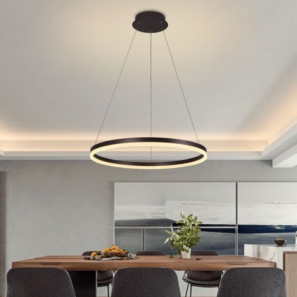 Brilagi - LED Stmívatelný lustr na lanku CIRCLE LED/42W/230V 3000-6500K hnědá+DO