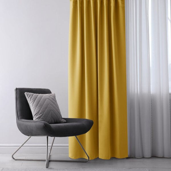 Žlutý dimout závěs 140x175 cm Kierra – Restilo