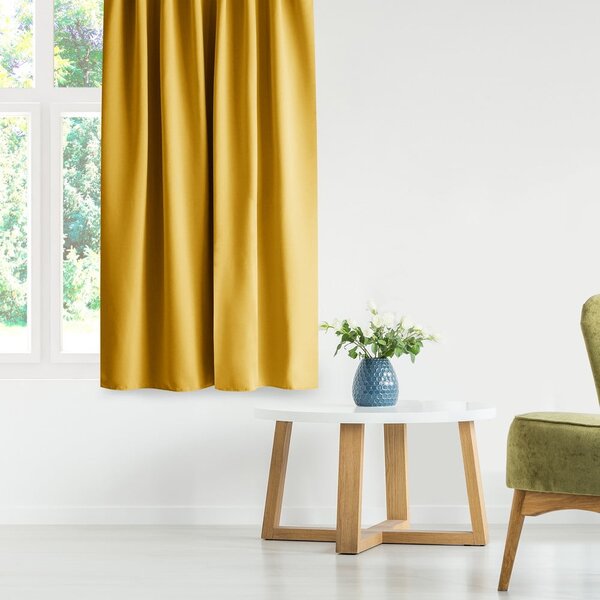 Žlutý dimout závěs 140x175 cm Kierra – Restilo