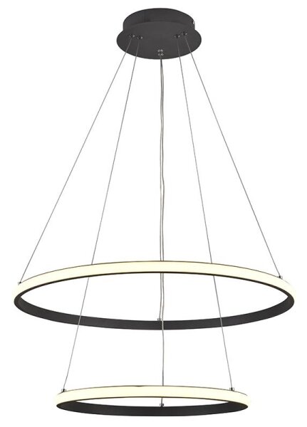 LED Stmívatelný lustr na lanku LED/75W/230V 3000-6500K + dálkové ovládání