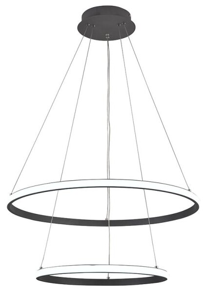 LED Stmívatelný lustr na lanku LED/75W/230V 3000-6500K + dálkové ovládání
