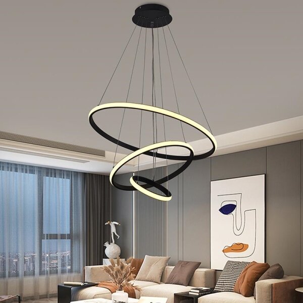 Brilagi - LED Stmívatelný lustr na lanku CIRCLE LED/90W/230V 3000-6500K + DO