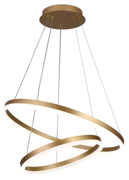 Brilagi - LED Stmívatelný lustr na lanku CIRCLE LED/70W/230V 3000-6500K zlatá+DO