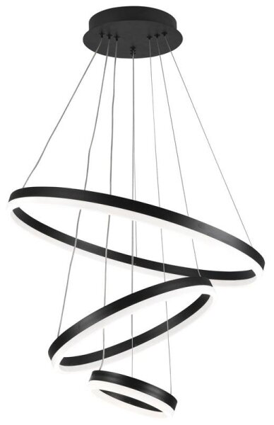 LED Stmívatelný lustr na lanku LED/85W/230V 3000-6500K + dálkové ovládání
