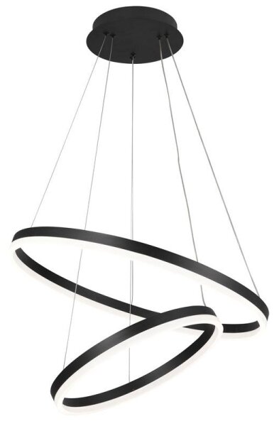 Brilagi - LED Stmívatelný lustr na lanku CIRCLE LED/70W/230V 3000-6500K černá+DO