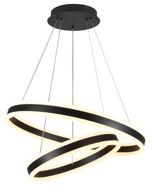 LED Stmívatelný lustr na lanku LED/135W/230V 3000-6500K + dálkové ovládání