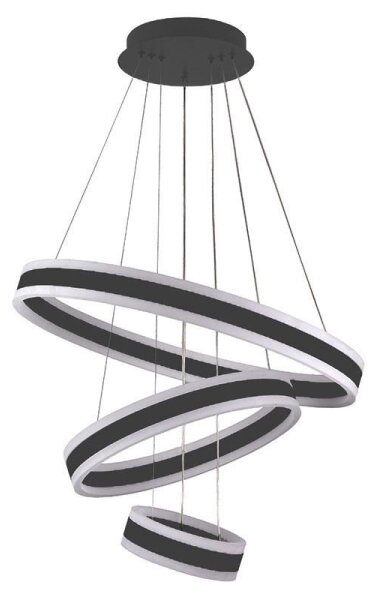 LED Stmívatelný lustr na lanku LED/165W/230V 3000-6500K + dálkové ovládání