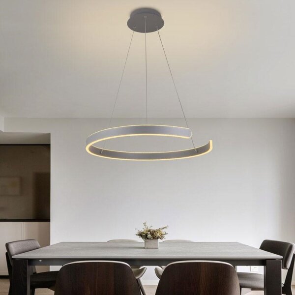 LED Stmívatelný lustr na lanku LED/70W/230V 3000-6500K + dálkové ovládání