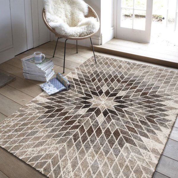 Makro Abra Moderní kusový koberec Panamero 10 béžový Rozměr: 80x150 cm
