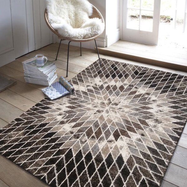 Makro Abra Moderní kusový koberec Panamero 10 hnědý Rozměr: 60x100 cm