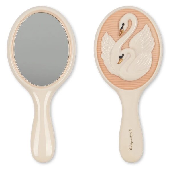 Set dětského kartáče na vlasy a zrcátka Swan Beauty