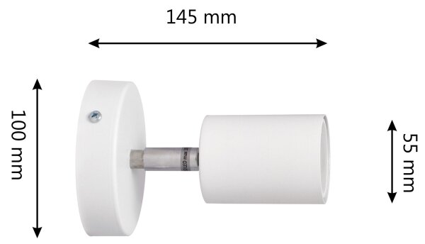 LED Nástěnné bodové svítidlo TUNE 1xGU10/4,8W/230V bílá