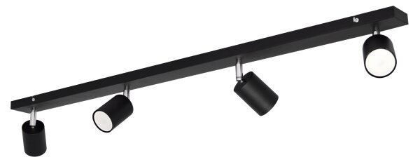 LED Bodové svítidlo TUNE 4xGU10/4,8W/230V černá