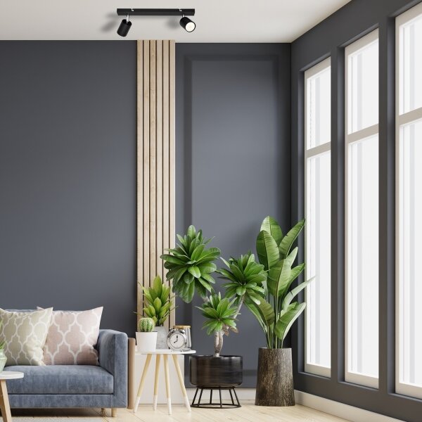 LED Bodové svítidlo TUNE 2xGU10/4,8W/230V černá