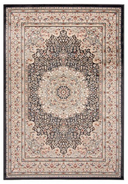 Makro Abra Kusový koberec klasický NEMRUT 8582A Antracitový šedý Rozměr: 80x150 cm