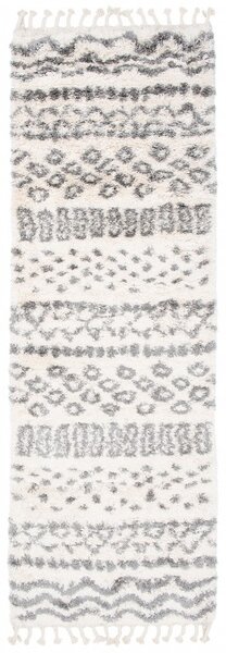 Makro Abra Kusový Běhoun Shaggy AZTEC FA60B Krémový Rozměr: 70x200 cm