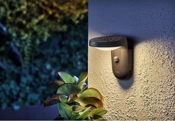 Philips - LED Venkovní nástěnné svítidlo se senzorem TYLA LED/9W/230V 2700K IP44