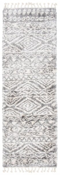 Makro Abra Kusový Běhoun Shaggy AZTEC FN46A Tmavě Šedý Rozměr: 60x200 cm