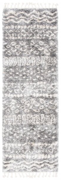 Makro Abra Kusový Běhoun Shaggy AZTEC FA60A Tmavě Šedý Rozměr: 70x200 cm