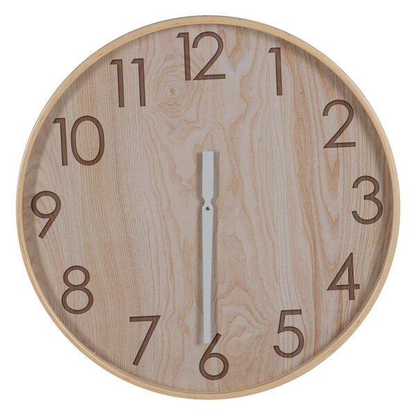 BigBuy Home Nástěnné hodiny Přírodní Dřevo 60 x 60 x 5,5 cm