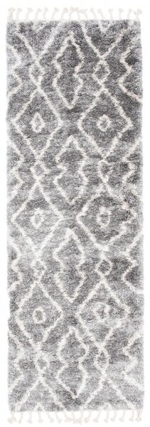 Makro Abra Kusový Běhoun Shaggy AZTEC FN30A Tmavě Šedý Rozměr: 70x200 cm