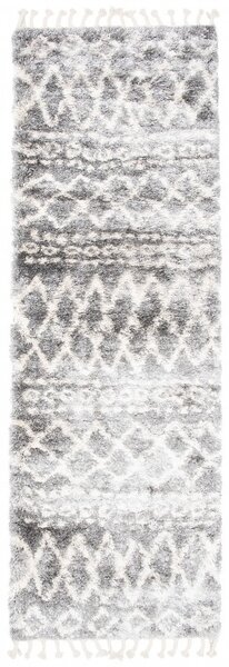Makro Abra Kusový Běhoun Shaggy AZTEC FN35A Tmavě Šedý Rozměr: 60x200 cm
