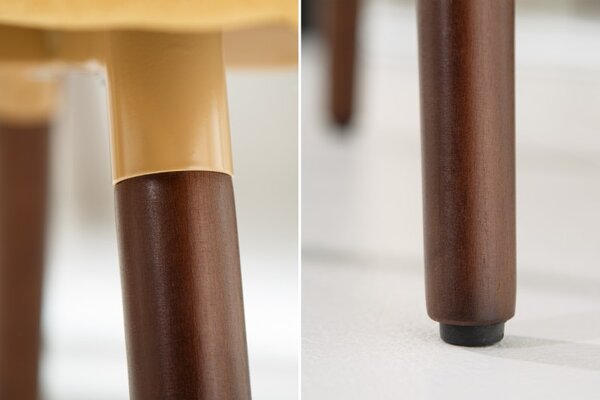 2SET židle ARMREST tmavě žlutá strukturovaná látka Nábytek | Jídelní prostory | Jídelní židle | Křesložidle