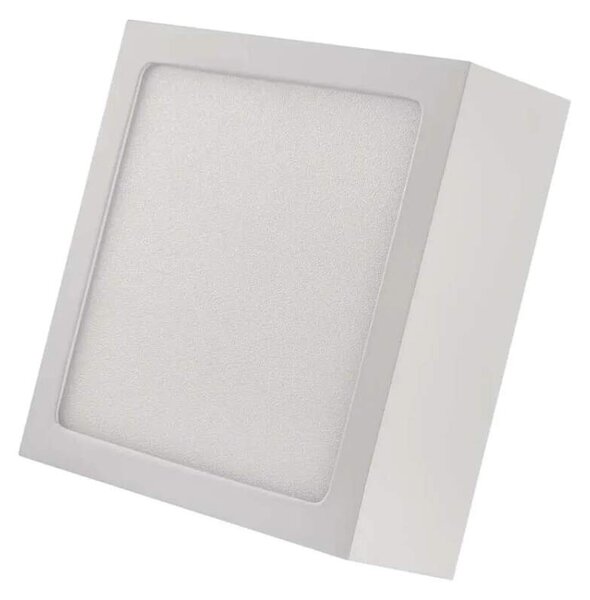 EMOS ZM6125 NEXXO - Přisazený stropní LED panel v bílé barvě, 7,6W, 680lm, 4000K, IP40/IP20, 12 x 12cm (Stropní čtvercové svítidlo v bílé barvě)