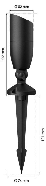 WiZ -SADA 2x LED RGBW Stmívatelné venkovní svítidlo SPOT LED/10W/230V IP65 Wi-Fi