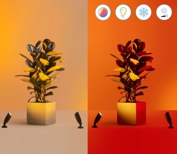 WiZ -SADA 2x LED RGBW Stmívatelné venkovní svítidlo SPOT LED/10W/230V IP65 Wi-Fi
