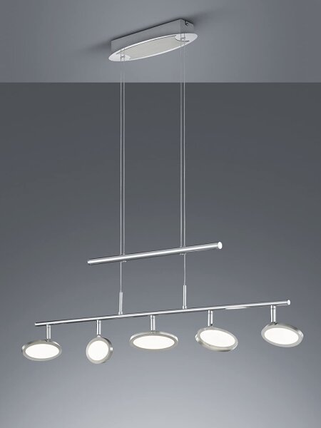 Trio - LED Lustr na lanku DUELLANT 5xLED/4,3W/230V