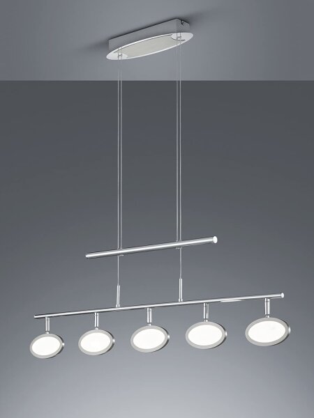 Trio - LED Lustr na lanku DUELLANT 5xLED/4,3W/230V