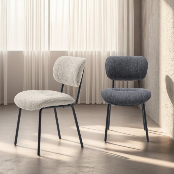 Unique Furniture Bouclé jídelní židle Buffalo