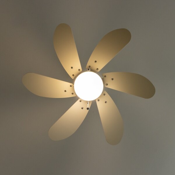 ZEVENTI - Stropní ventilátor FAMARA 1xE14/60W/230V bílá