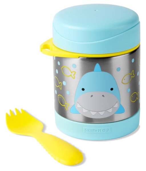 Skip Hop - Termoska na jídlo se lžičkou/vidličkou ZOO 325 ml žralok