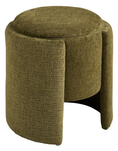 Khaki žinylkový taburet Walsdorf – House Nordic