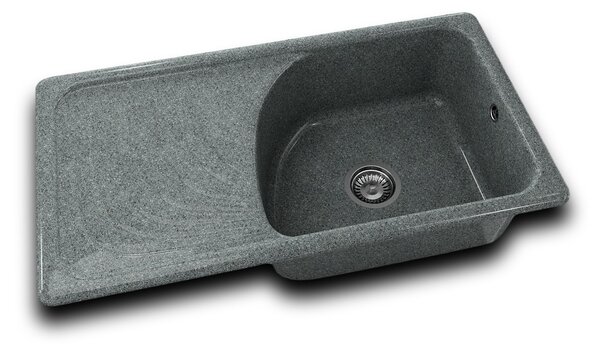 RETRO DŘEZ 90x49cm SLATE s levým odkapem