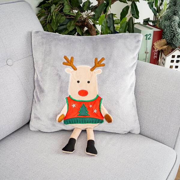 4Home Vánoční povlak na polštářek Xmas Reindeer, 40 x 40 cm