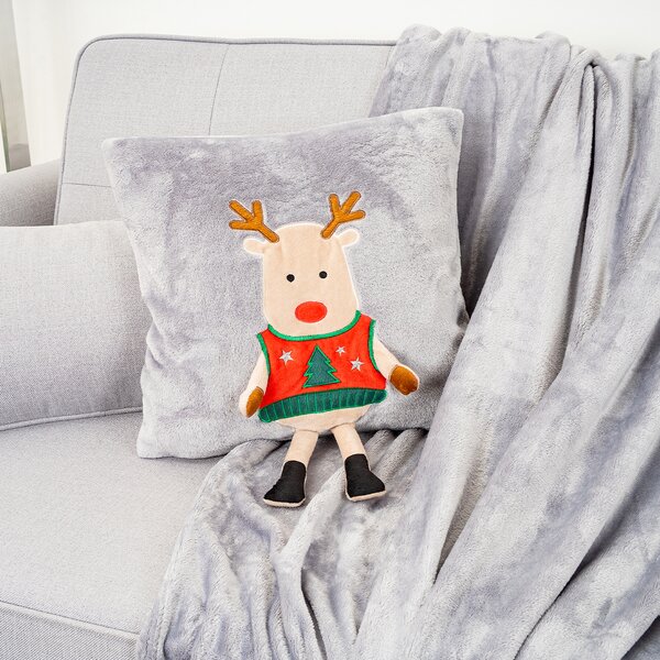 4Home Vánoční povlak na polštářek Xmas Reindeer, 40 x 40 cm