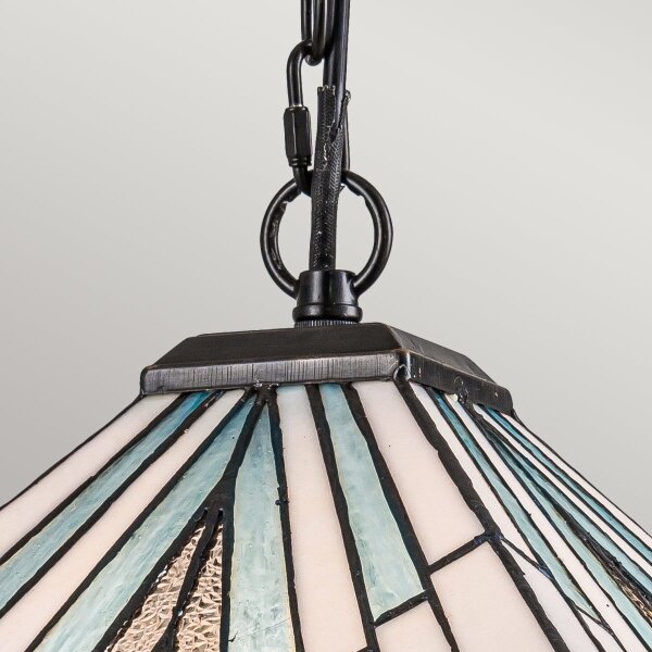 Elstead TF-ALDERLEY-P - Lustr na řetězu Tiffany ALDERLEY 1xE27/60W/230V