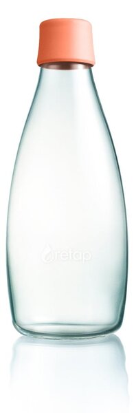 Meruňkově oranžová skleněná lahev ReTap s doživotní zárukou, 800 ml