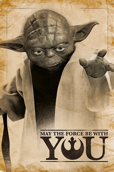 Plakát Star Wars - Yoda - May The Force Be With You