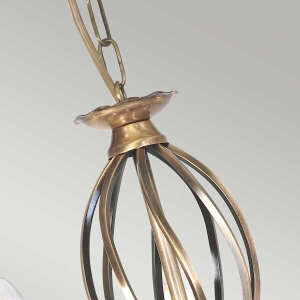 Elstead ART5-AGD-BRASS - Lustr na řetězu ARTISAN 5xE14/60W/230V
