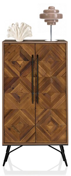 KOMODA, jedle, tmavě hnědá, 63/117/32 cm MID.YOU - Široké komody, Online Only