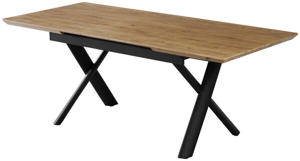 JÍDELNÍ STŮL, černá, barvy dubu, 200/90/76 cm Livetastic - Jídelní stoly, Online Only
