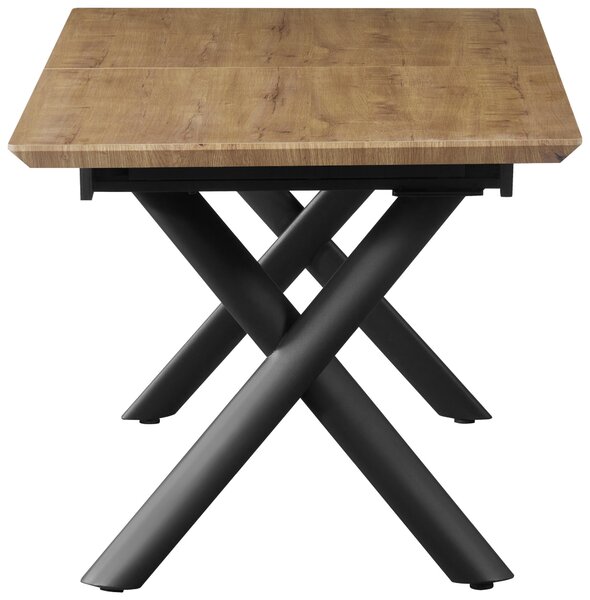 JÍDELNÍ STŮL, černá, barvy dubu, 200/90/76 cm Livetastic - Jídelní stoly, Online Only