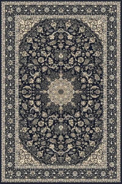 Kusový koberec vlněný Agnella Diamond Damore Granat Modrý Rozměr: 170x240 cm
