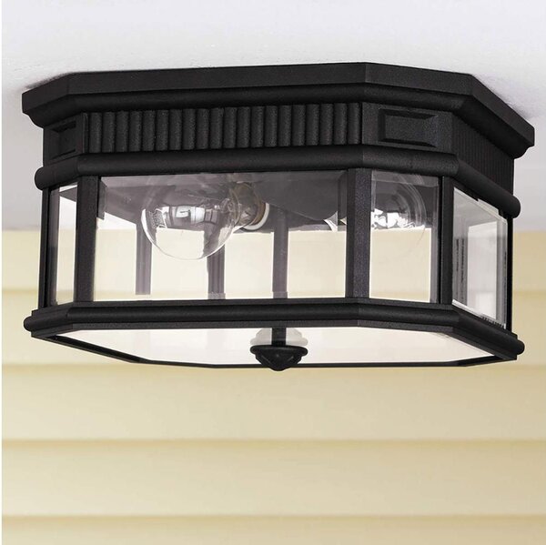 Feiss FE-COTSLN-F-BK-Venkovní stropní svítidlo COTSWOLD LANE 2xE27/60W/230V IP44